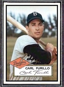 1952 Topps Carl Furillo Card Front