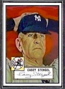 1952 Topps Casey Stengel Card Front