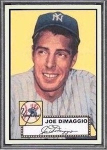 1952 Topps Joe DiMaggio Card Front