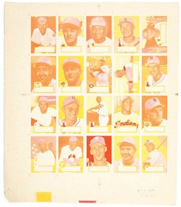 1952 Topps Baseball Cards Yellow Proof Set