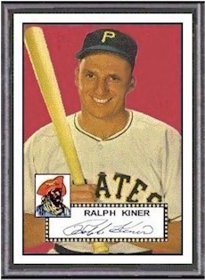 1952 Topps Ralph Kiner Card Front
