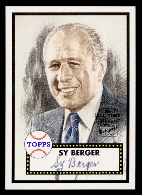 1952 Topps Sy Berger Card